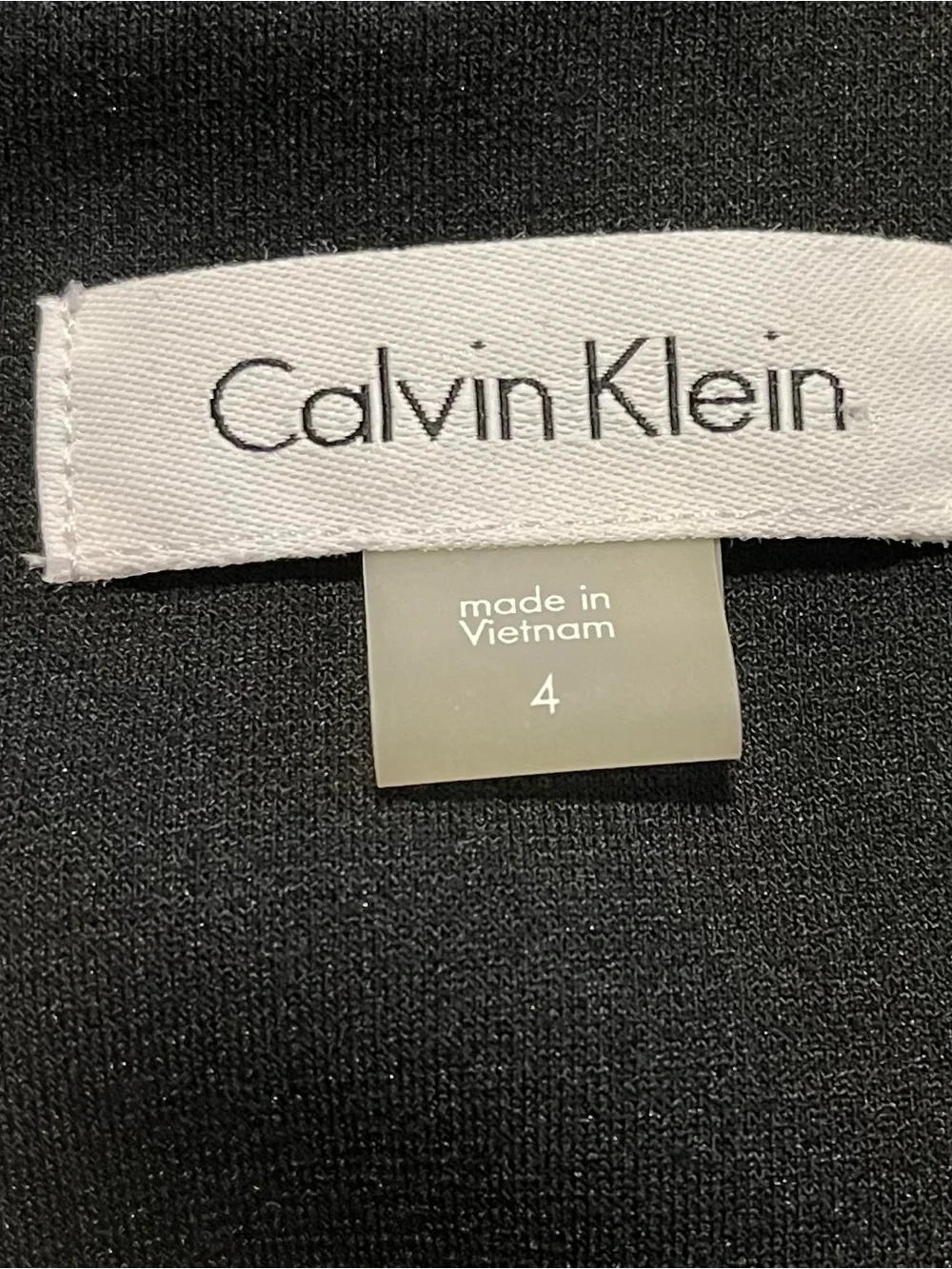 Calvin Klein Black Top with White Logo Tag - Picture 6 of 6